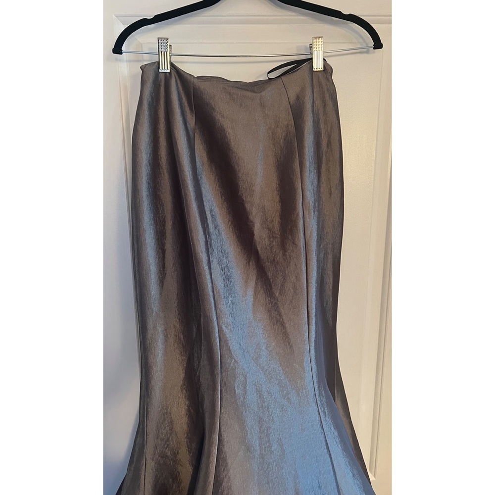 Jovani Maxi Skirt Grey - Picture 2 of 5
